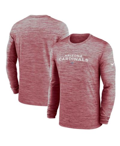 Мужская футболка Nike Cardinal Arizona Cardinals Sideline Team Velocity Performance с длинным рукавом