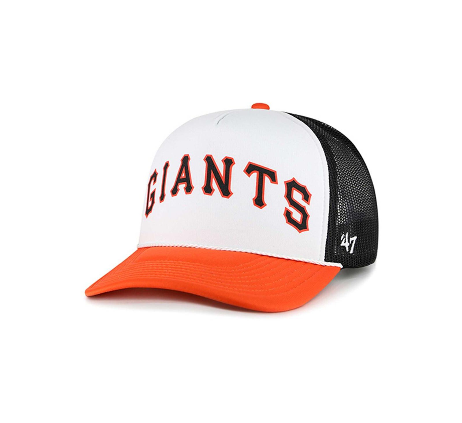 Мужская кепка '47 Brand White San Francisco Giants Foam Front Script Trucker Snapback