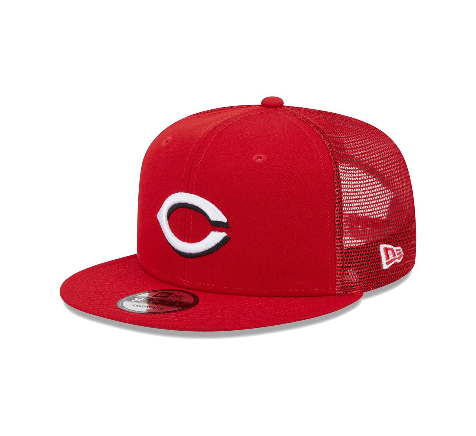 Men's New Era Red Cincinnati Reds Team Color Trucker 9FIFTY Snapback Hat