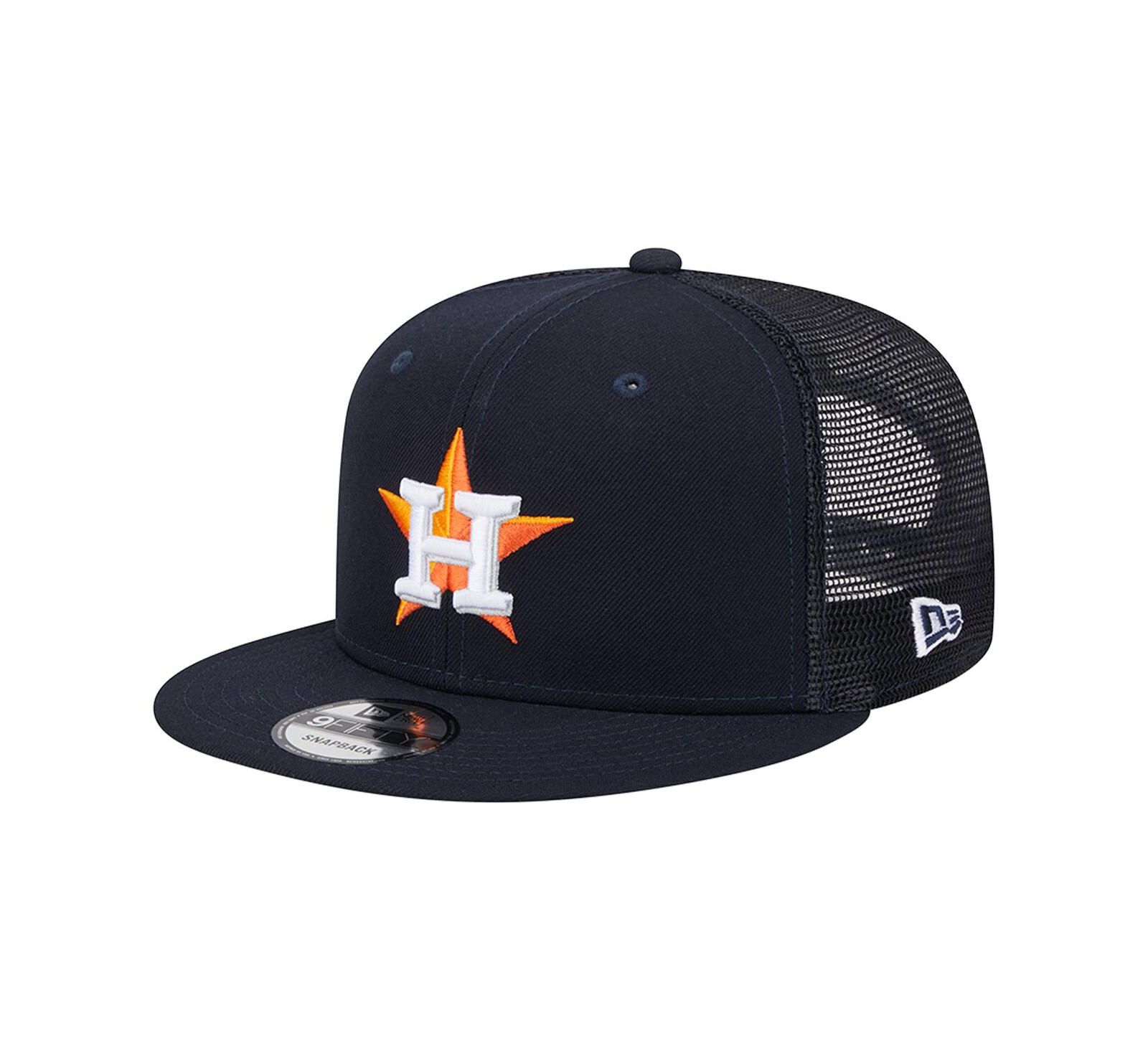 Мужская кепка New Era Navy Houston Astros Team Color Trucker 9FIFTY Snapback