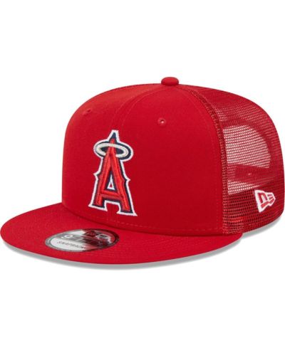 Мужская кепка New Era Red Los Angeles Angels Team Color Trucker 9FIFTY Snapback