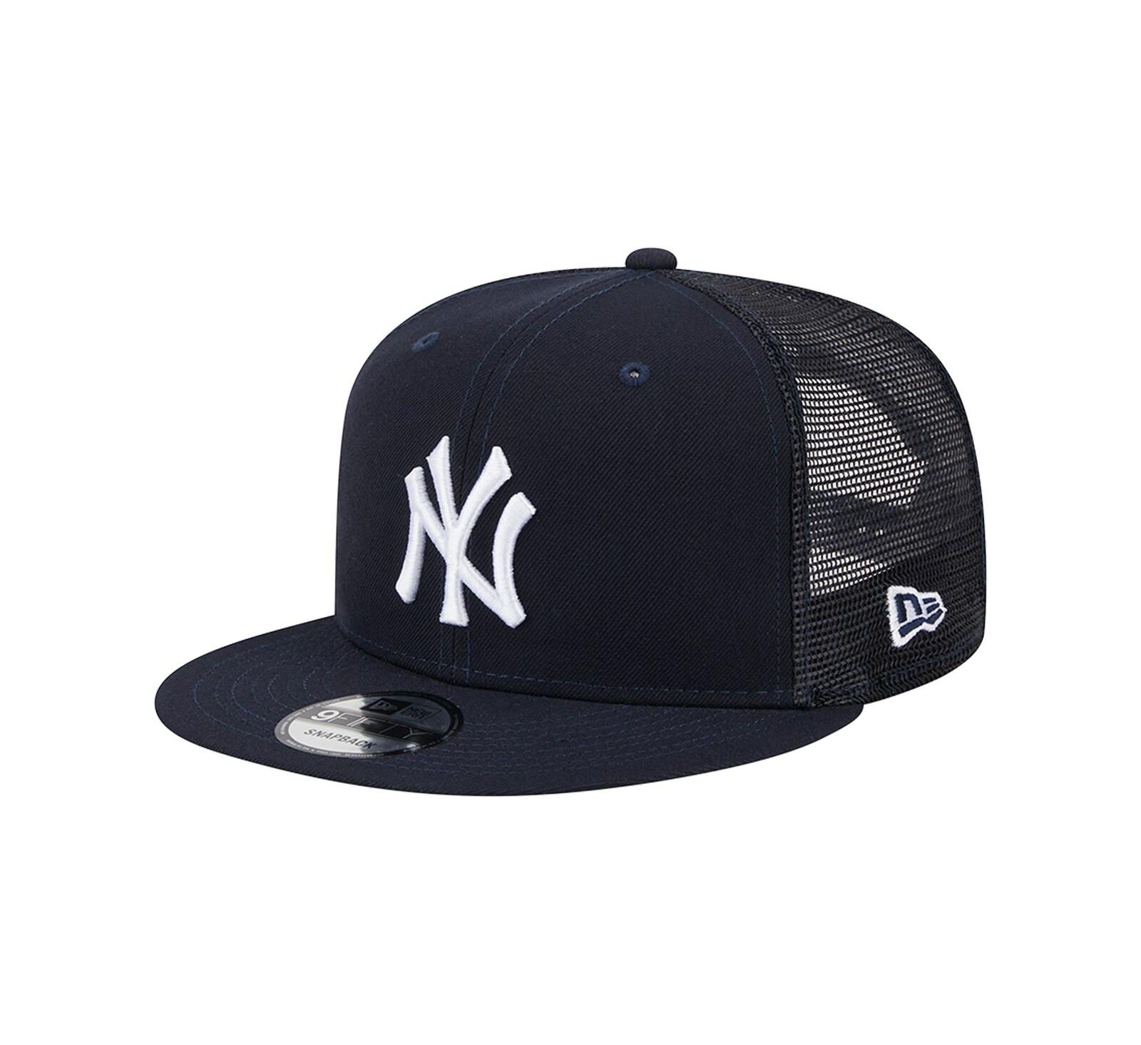 Men's New Era Navy New York Yankees Team Color Trucker 9FIFTY Snapback Hat