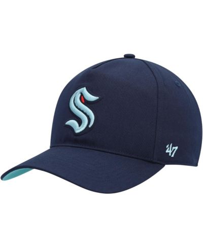 Мужская кепка '47 Brand Deep Sea Blue Seattle Kraken Primary Hitch Snapback Hat