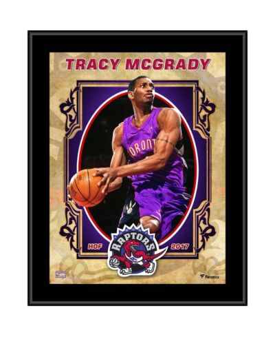 Памятная табличка Fanatics Authentic Tracy McGrady Toronto Raptors 10.5'' x 13'' Sublimated Hardwood Classics Player Plaque