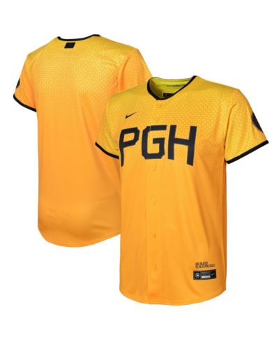 Детская реплика джерси Nike Gold Pittsburgh Pirates 2023 City Connect