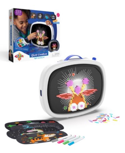 Geoffrey's Toy Box Glow Creative Light-Up 333 Pieces Peg Art