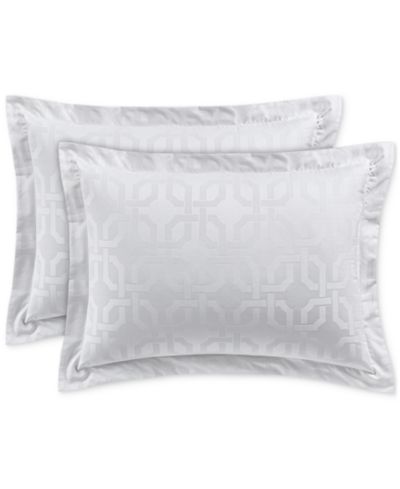 Комплект из 2 европейских наволочек Hotel Collection Fresco Jacquard, египетский хлопок