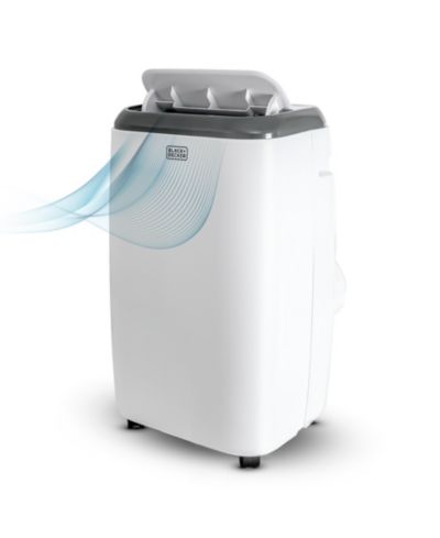 BLACK+DECKER 10,000 BTU Portable Air Conditioner with Remote Control, White