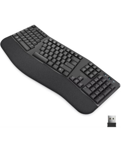 Беспроводная эргономичная клавиатура Delton KB200 (DKBERG24G8-WB)