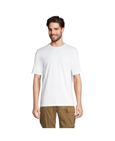 Мужская хлопковая футболка Lands' End Short Sleeve Cotton Supima