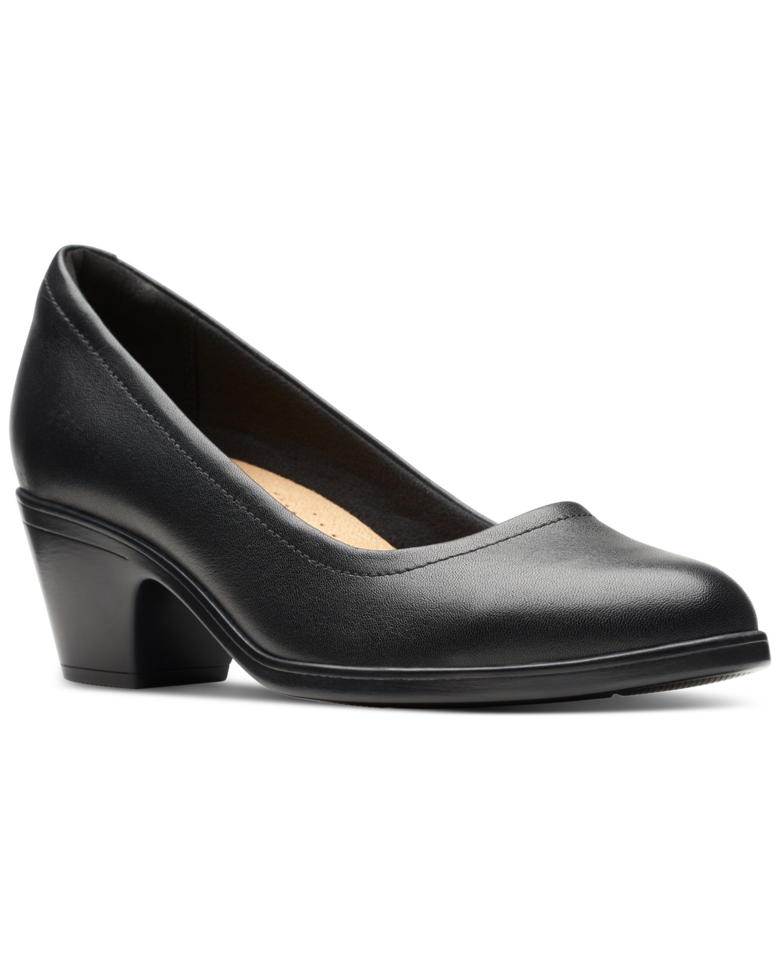Clarks Women's Emily Ruby Block-Heel Comfort Pumps