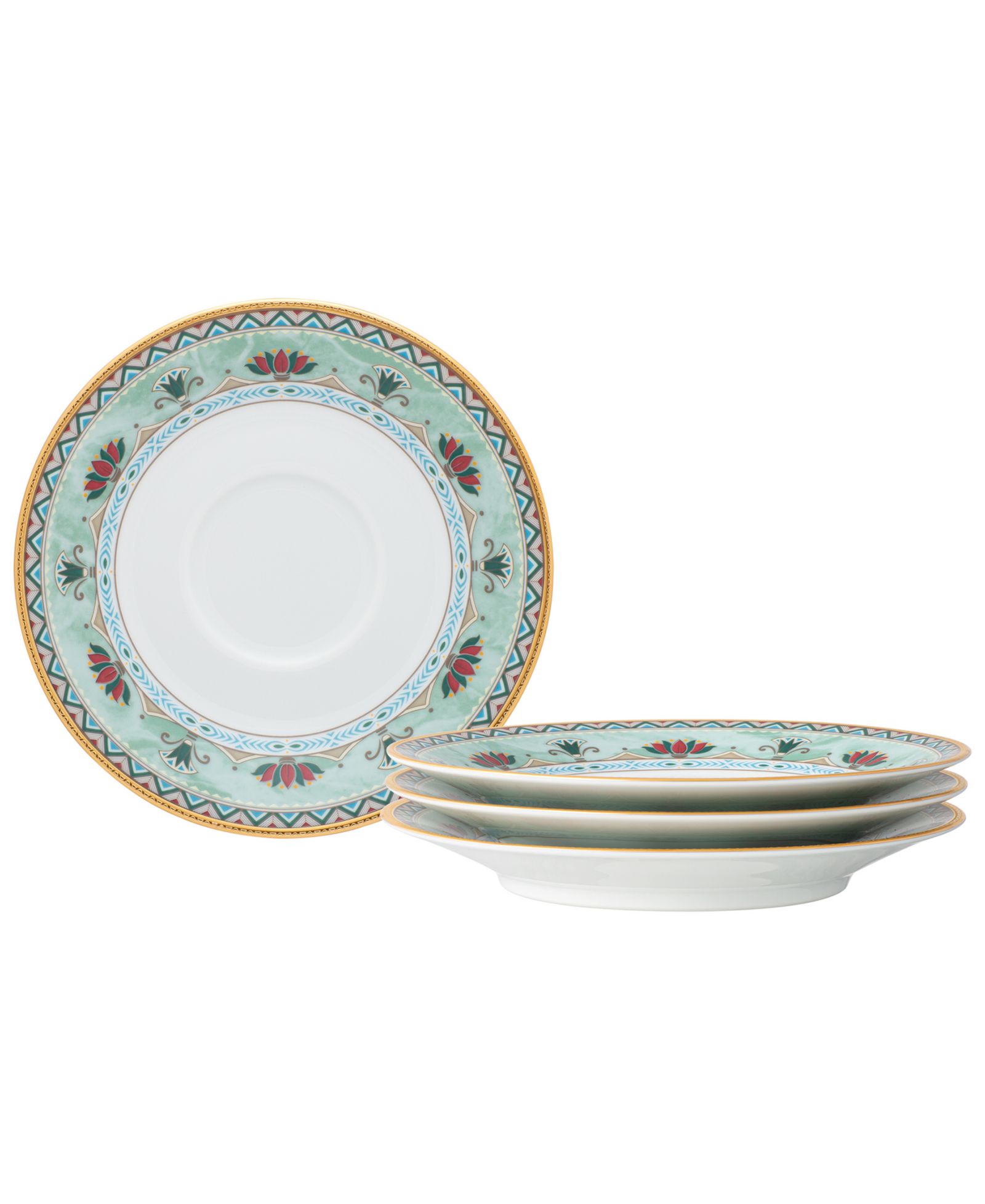 Noritake набор из 4 блюдец Serene Garden, 6"