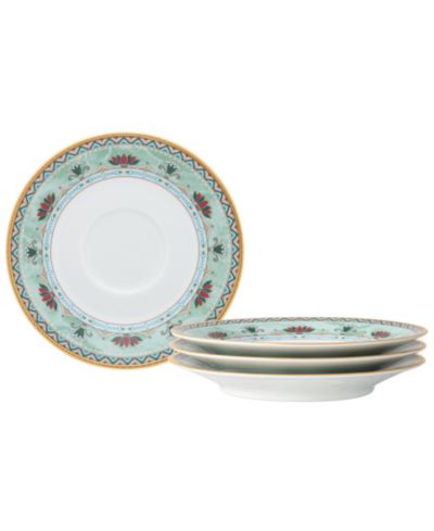 Noritake Serene Garden Set of 4 Saucers, 6"