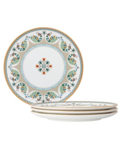 Набор из 4 сервировочных тарелок Noritake Serene Garden 8.25"