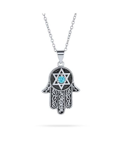 Bling Jewelry кулон-подвеска «Рука Бога» с символом Давида, серебро с позолотой