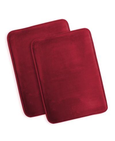 Clara Clark Non-Slip, Ultra Soft Plush, Memory Foam Bath Rug - Small 17"x24" - 2 Pack
