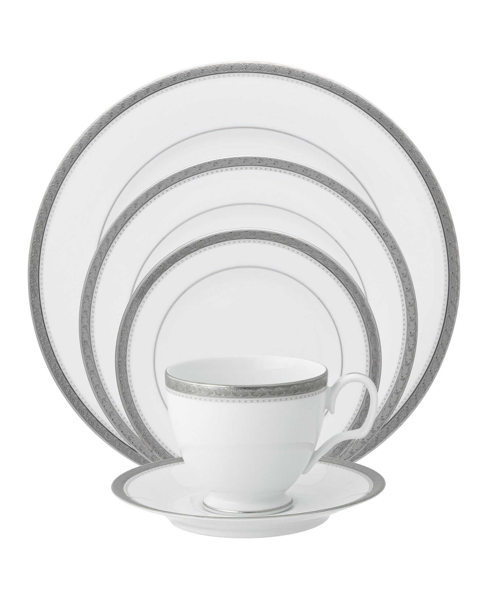Noritake сервировочный набор Charlotta Platinum, 5 предметов