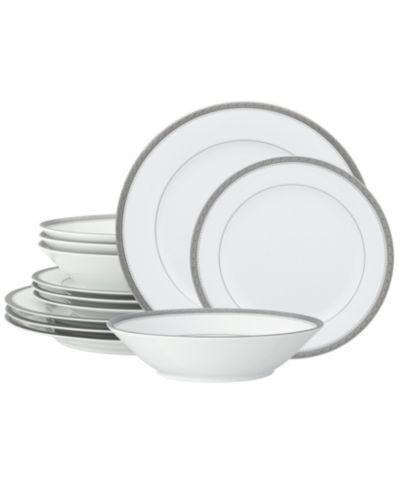 Набор Noritake Charlotta Platinum 12 Piece Set, Service for 4