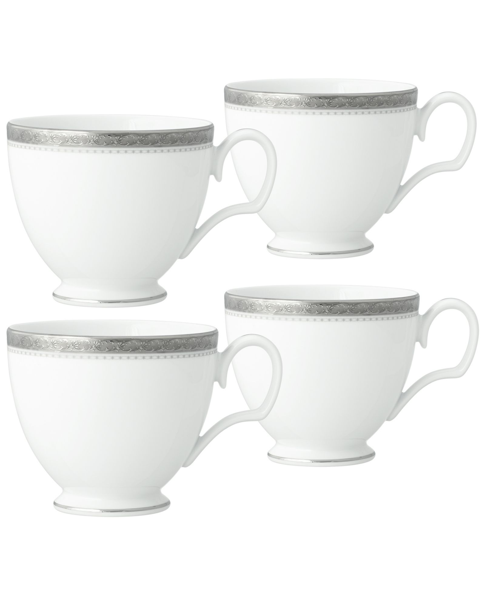Набор чашек Noritake Charlotta Platinum 4 Piece