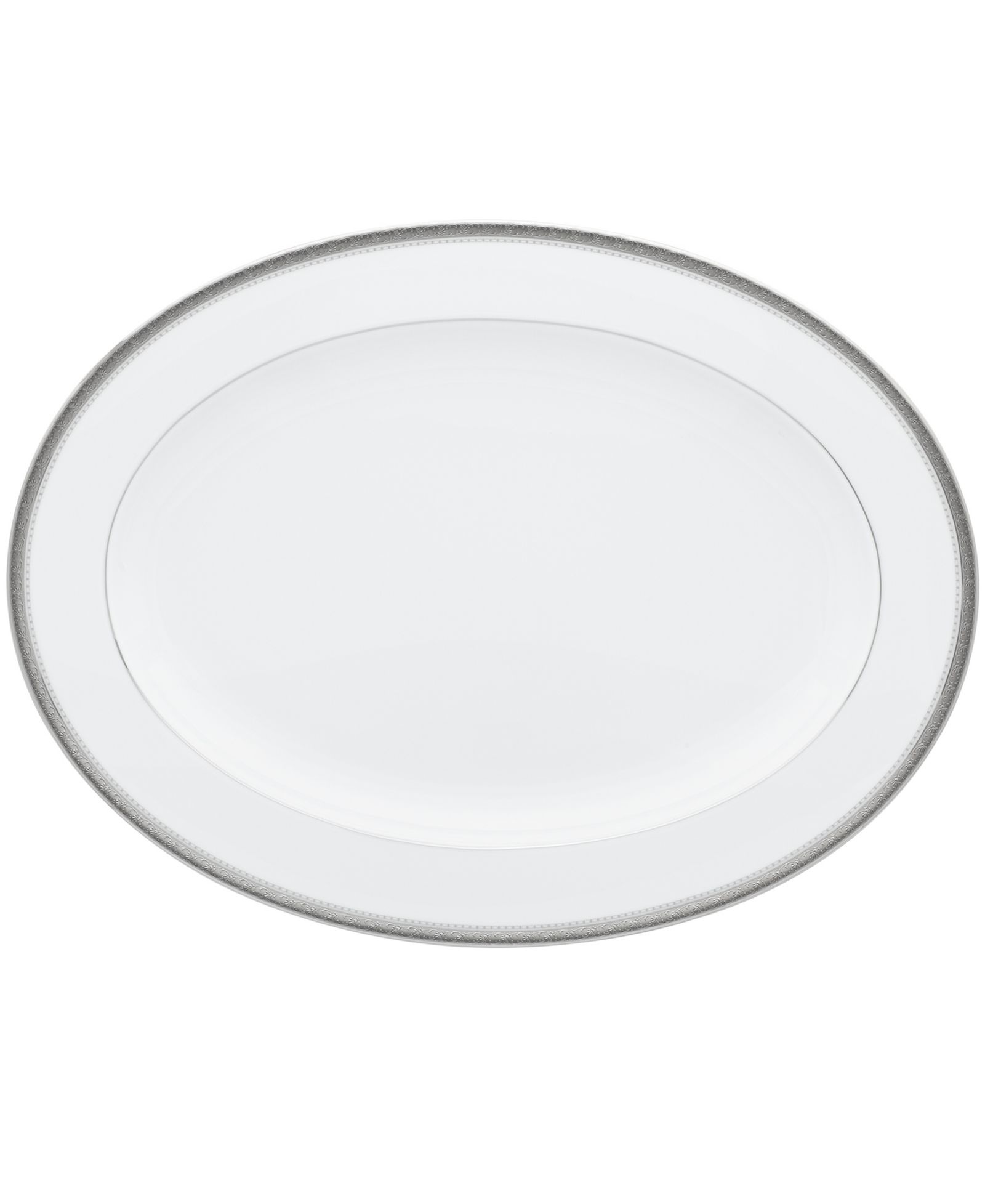 Овальное блюдо Noritake Charlotta Platinum 16"