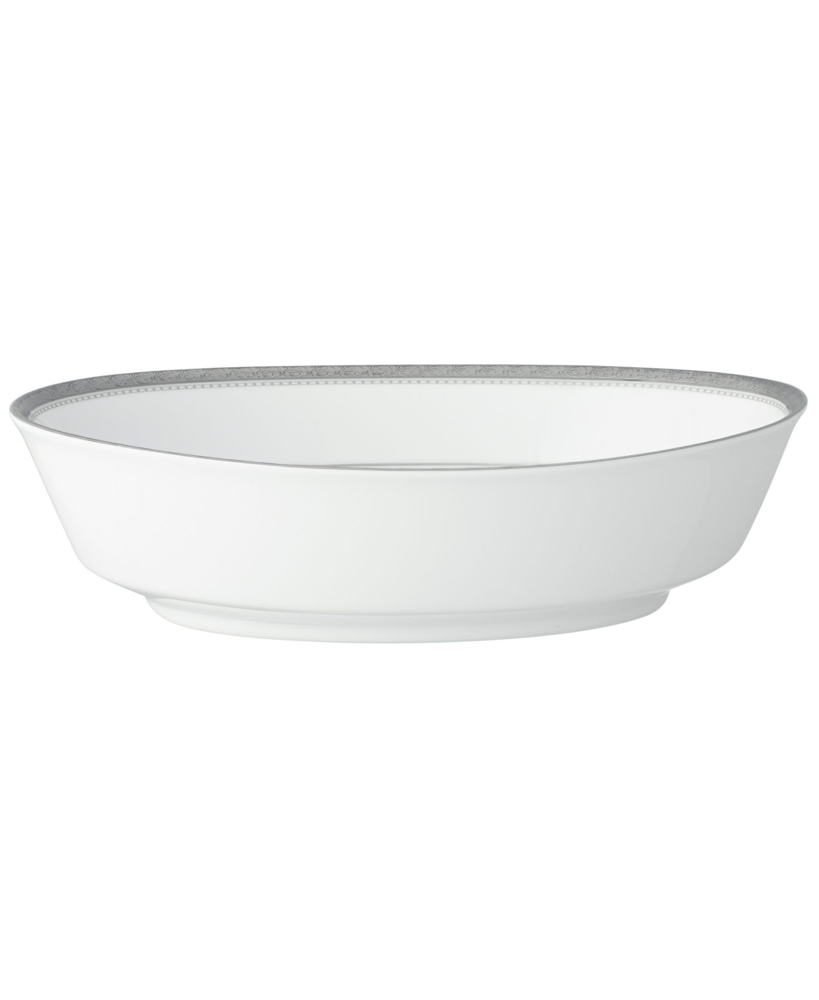 Noritake овальная овощная чаша Charlotta Platinum, 32 oz