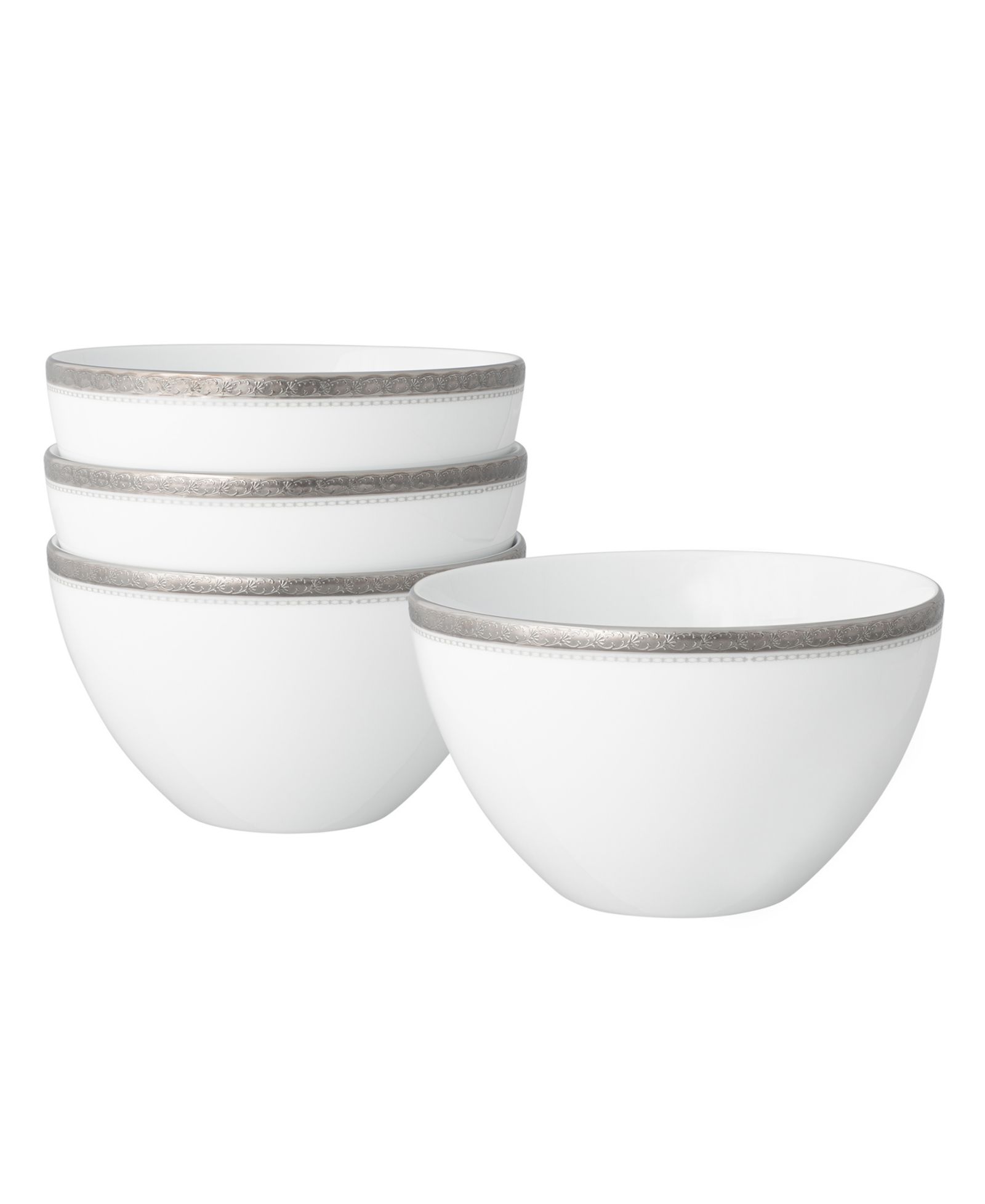 Noritake Набор из 4 мисок Charlotta Platinum