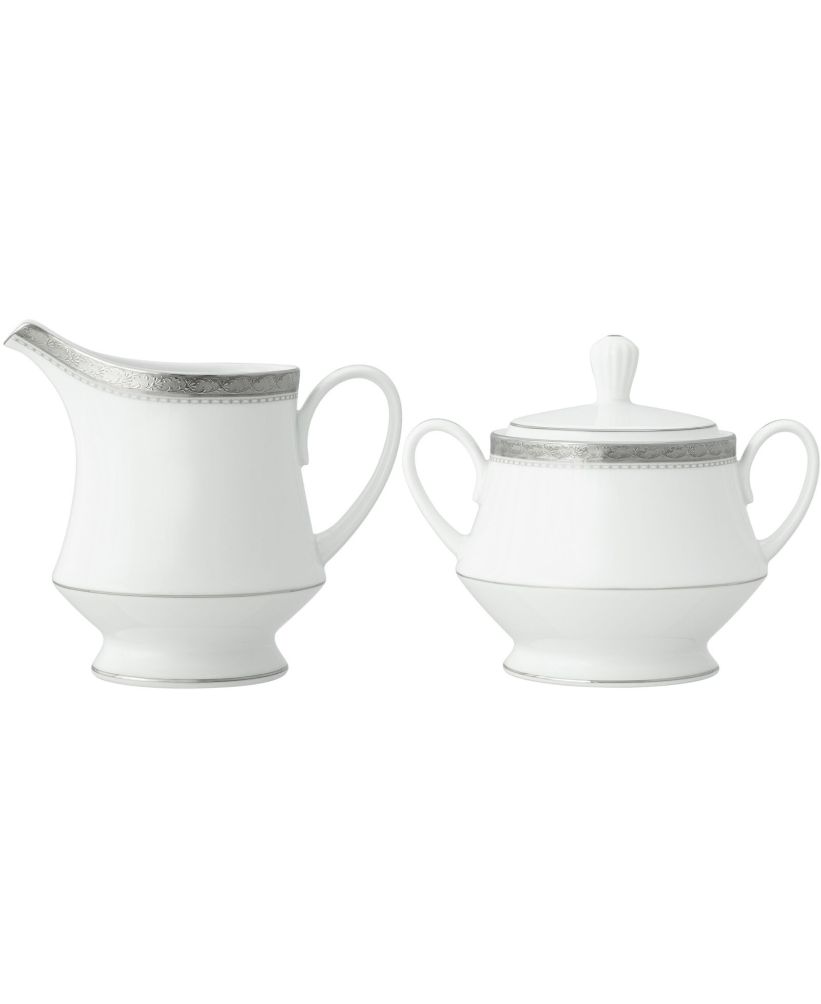 Набор Noritake Charlotta Platinum 2 Piece Sugar Creamer Set