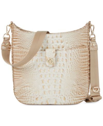 Brahmin Leia Melbourne Маленькая кожаная сумка через плечо Crossbody Bag