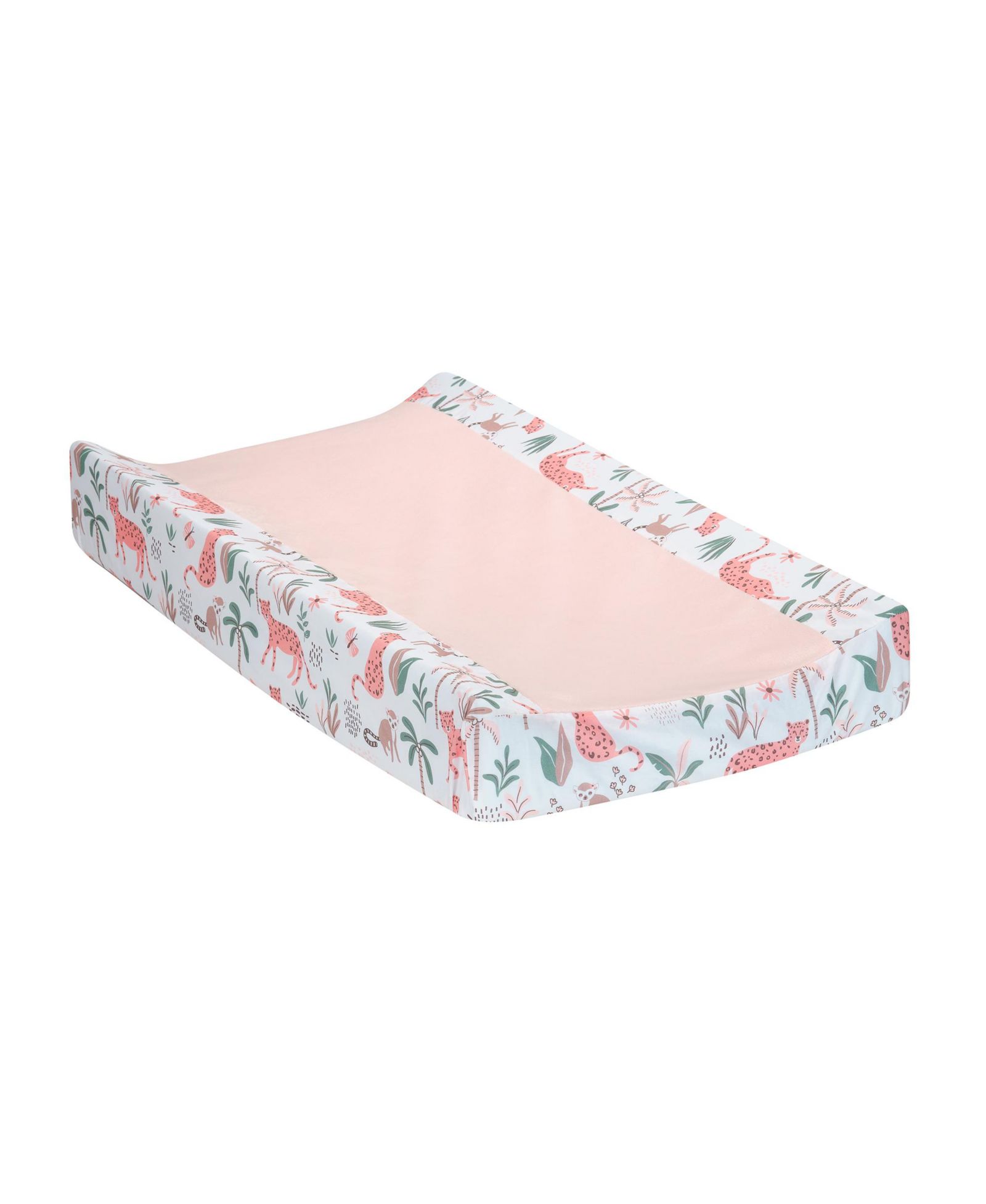 Наволочка Lambs & Ivy Enchanted Safari Animals Pink/White Jungle Changing Pad Cover