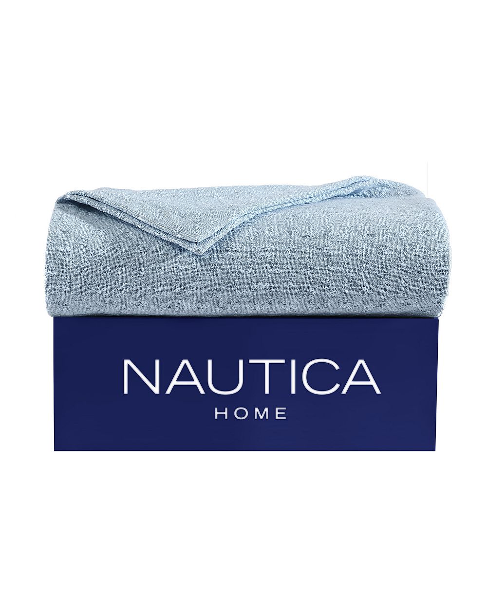 Nautica Ripple Cove Cotton Reversible Blanket, King