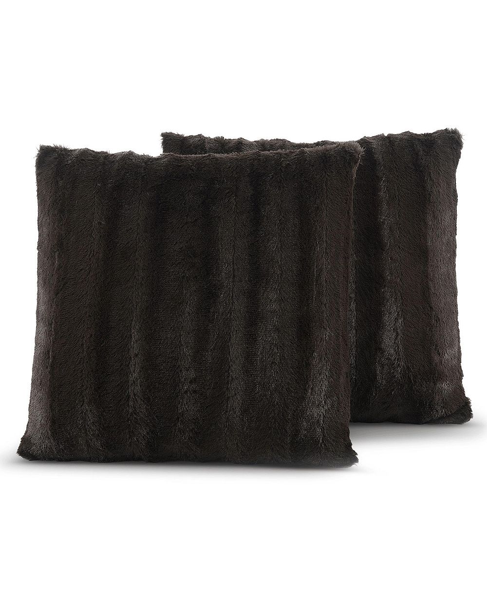 Декоративные подушки Cheer Collection Plush Reversible Faux Fur 2-Pack 16" x 16"