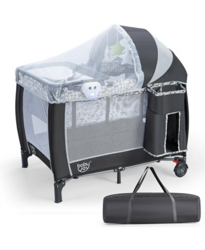 Детский складной манеж Costway Playard Nursery Center
