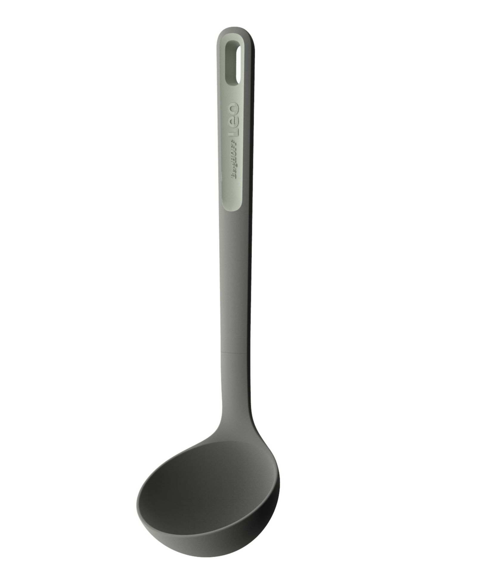 BergHOFF 1 Piece Leo Balance Silicone Soup Ladle, Moonmist and Sage
