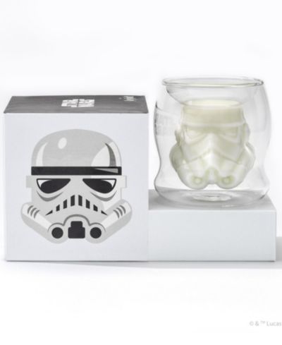 JoyJolt Star Wars Stormtrooper 3D Helmet Double Wall Drinking Glass 6.5 Oz
