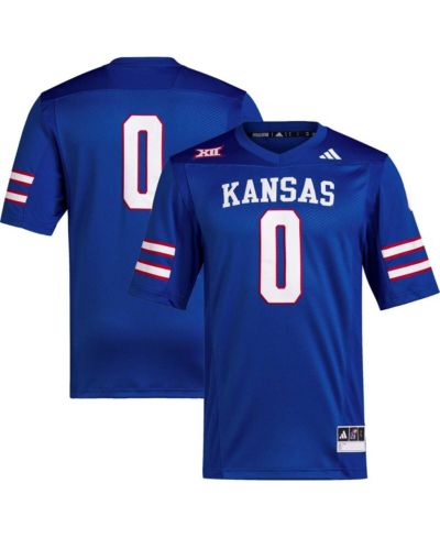 Мужская джерси adidas #0 Royal Kansas Jayhawks Premier Football