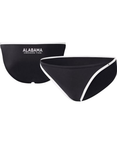 Women's G-III 4Her by Carl Banks Black Alabama Crimson Tide Play Action Bikini Bottoms