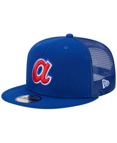 New Era мужская бейсболка Cooperstown Collection команды Atlanta Braves в королевском синем цвете, 9FIFTY