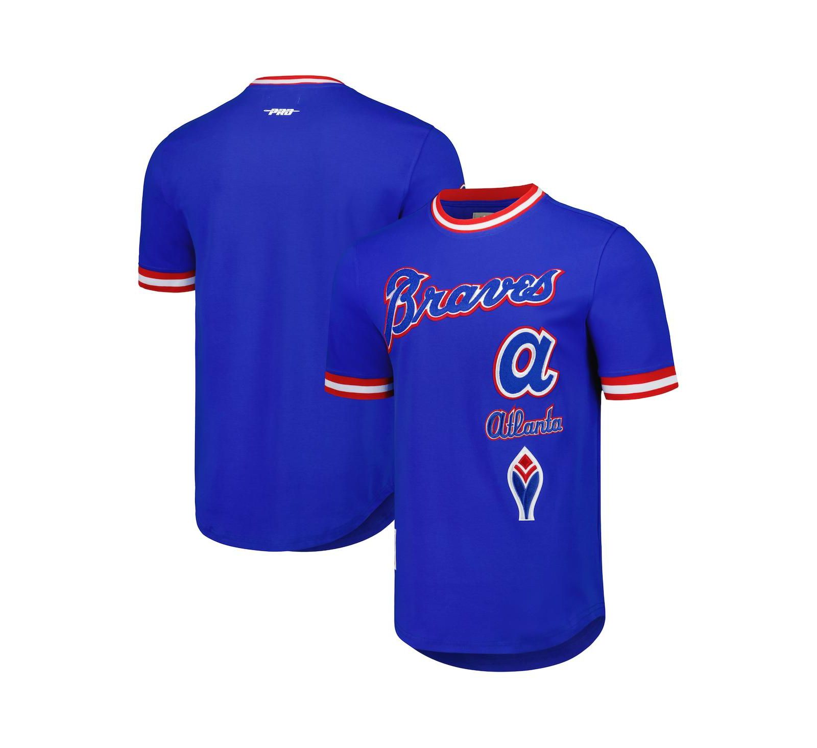 Men's Pro Standard Royal Atlanta Braves Cooperstown Collection Retro Classic T-shirt
