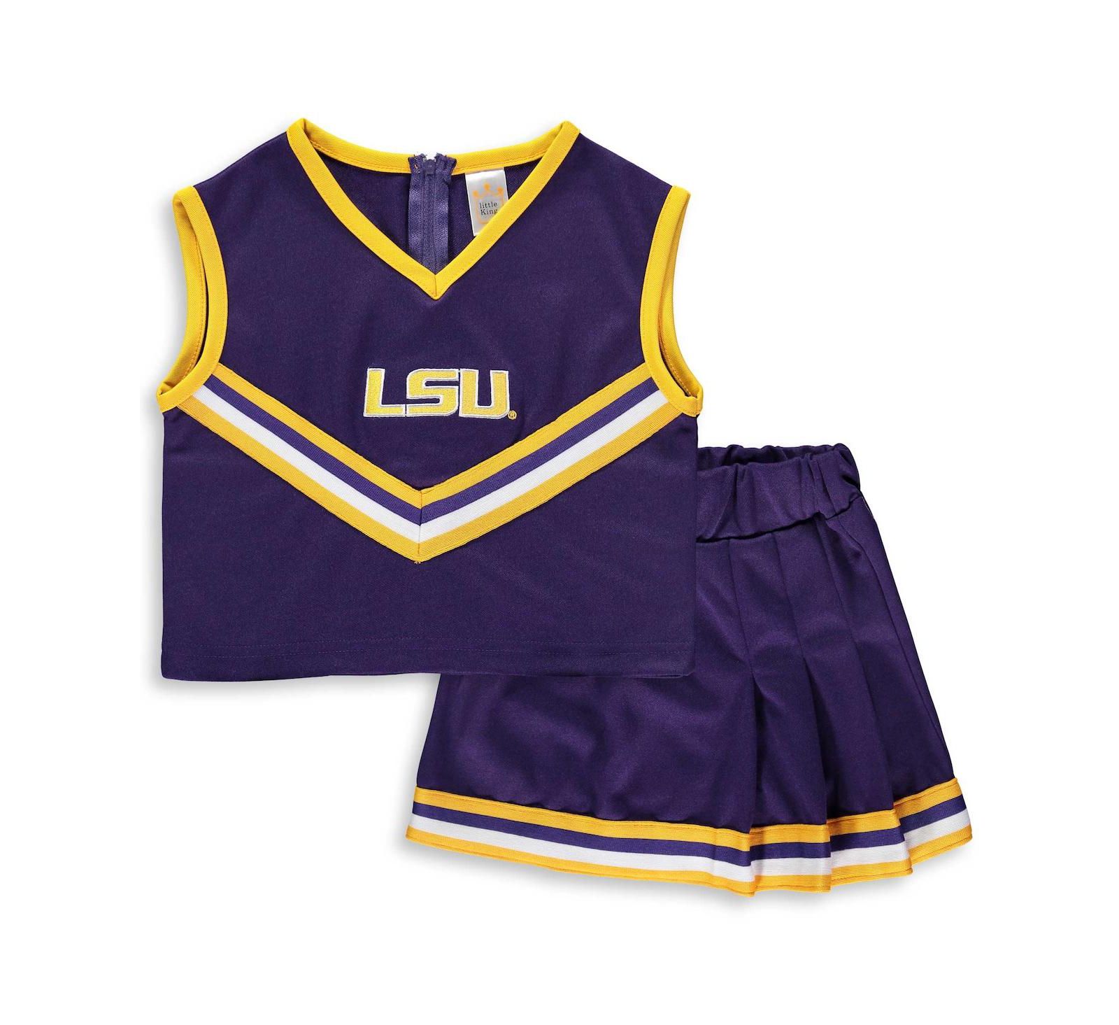 Детский комплект одежды Little King Apparel Big Girls Purple LSU Tigers Two-Piece Cheer Set
