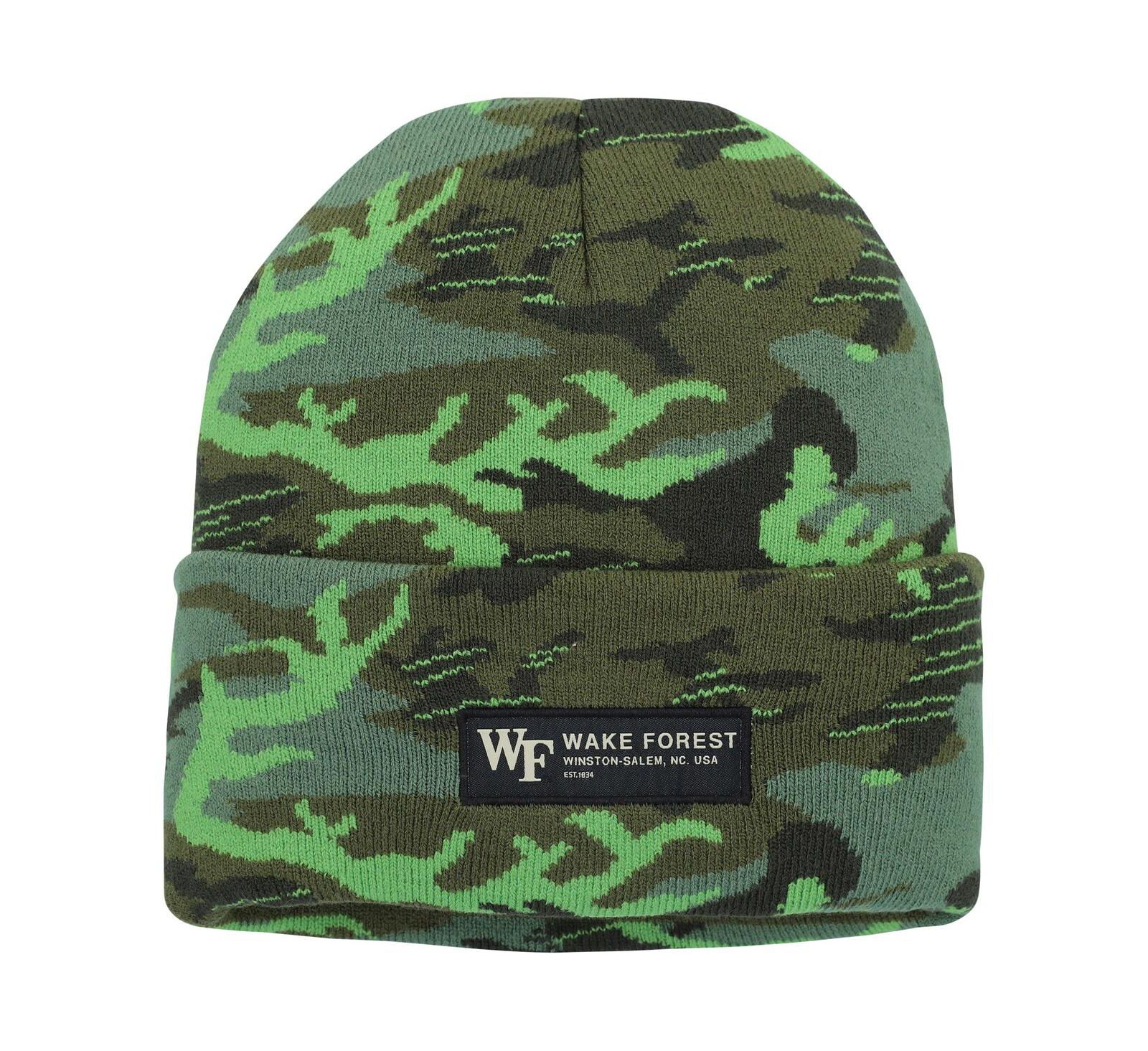 Мужская кепка Nike Camo Wake Forest Demon Deacons Veterans Day с трикотажным краем