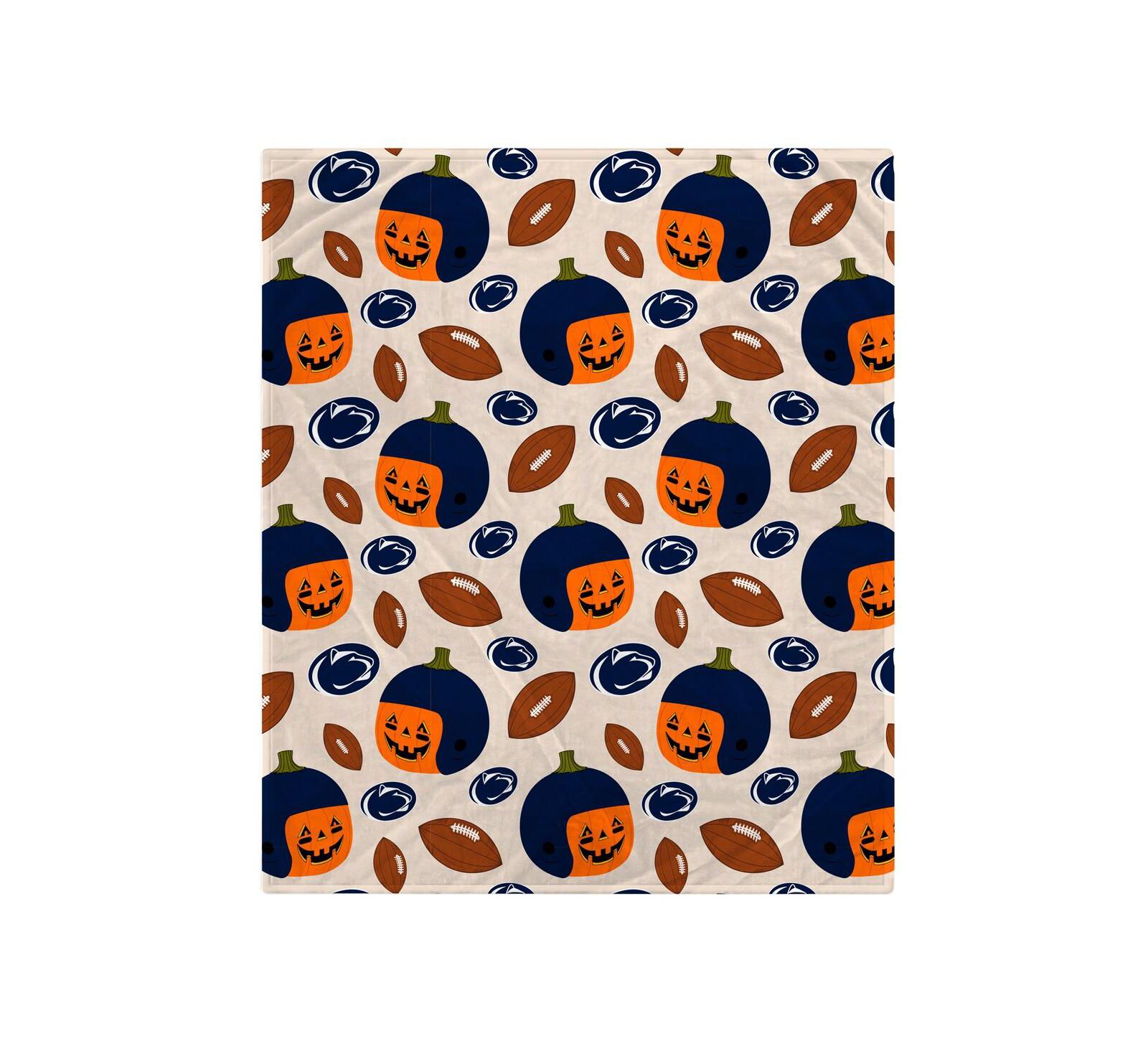 Флисовый плед Penn State Nittany Lions 60" x 70" Pumpkin Helmet Corral