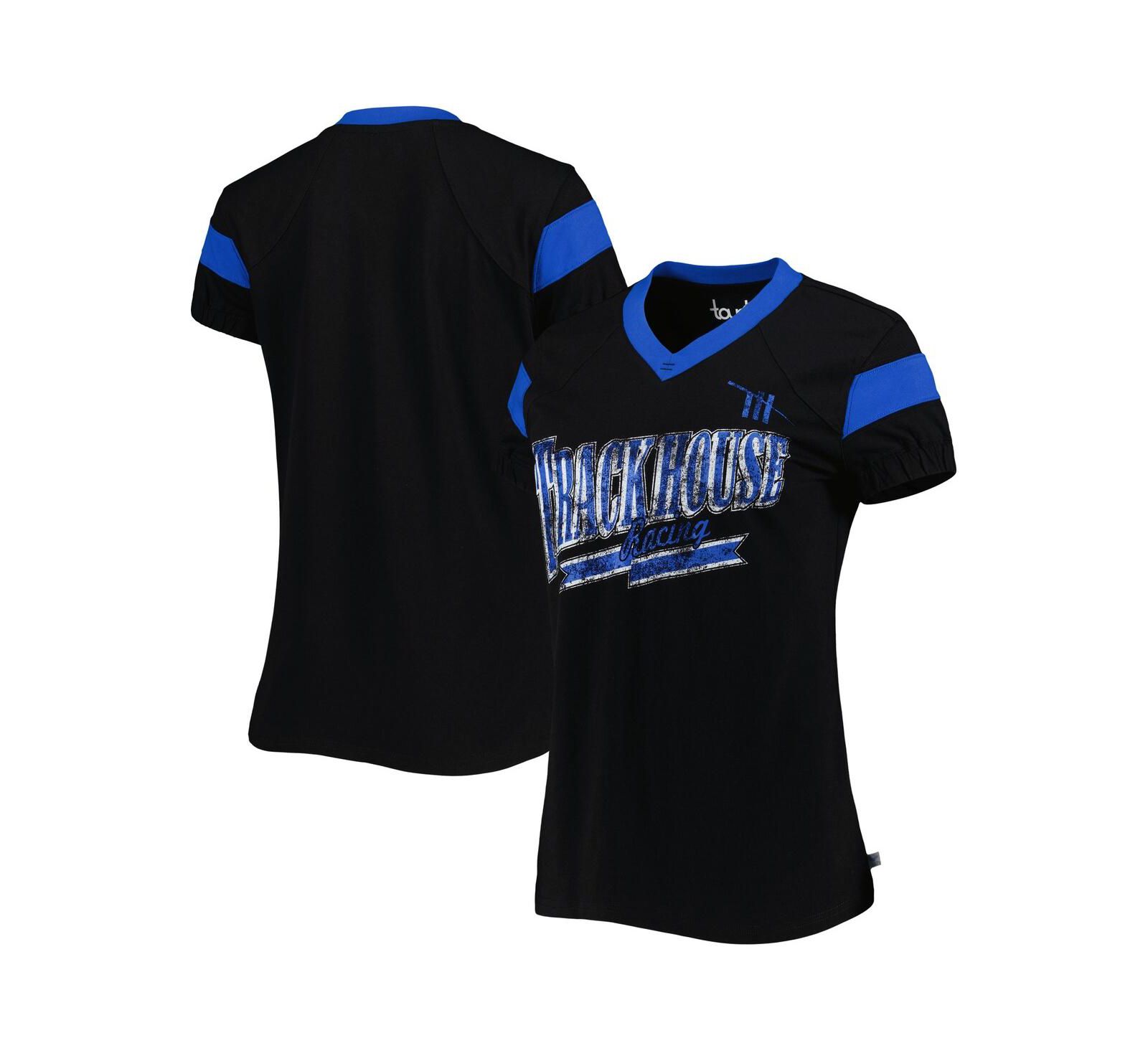 Женская футболка Touch Black TRACKHOUSE RACING Pre-Game V-Neck