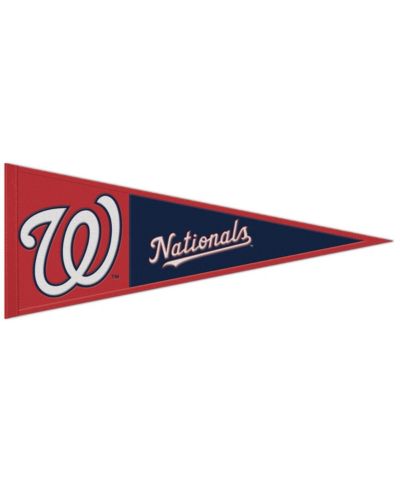 Наградной флаг Wincraft Washington Nationals 13" x 32" Wool Primary Logo