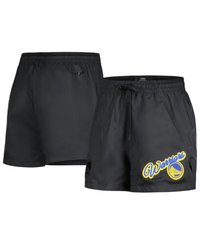 Женские шорты Pro Standard Black Golden State Warriors Script Woven