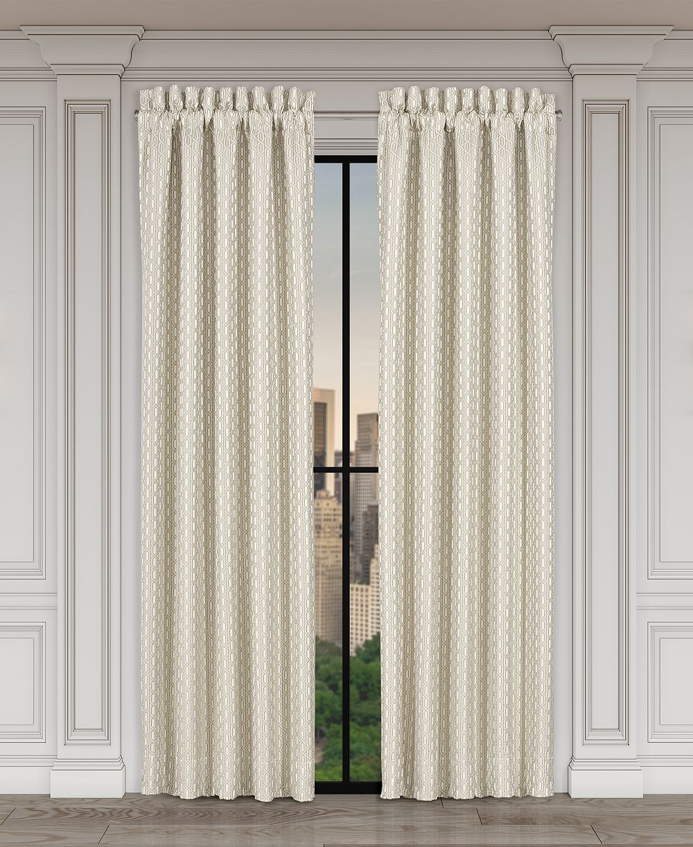 Парные оконные панели J Queen New York Metropolitan 50" x 84"