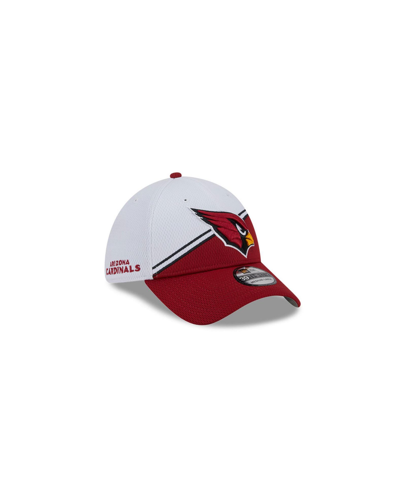 Мужская кепка New Era White, Cardinal Arizona Cardinals 2023 NFL Sideline 39THIRTY Flex