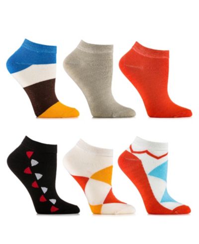 Женские носки Gallery Seven Blush Canary Ankle, 6 Pack