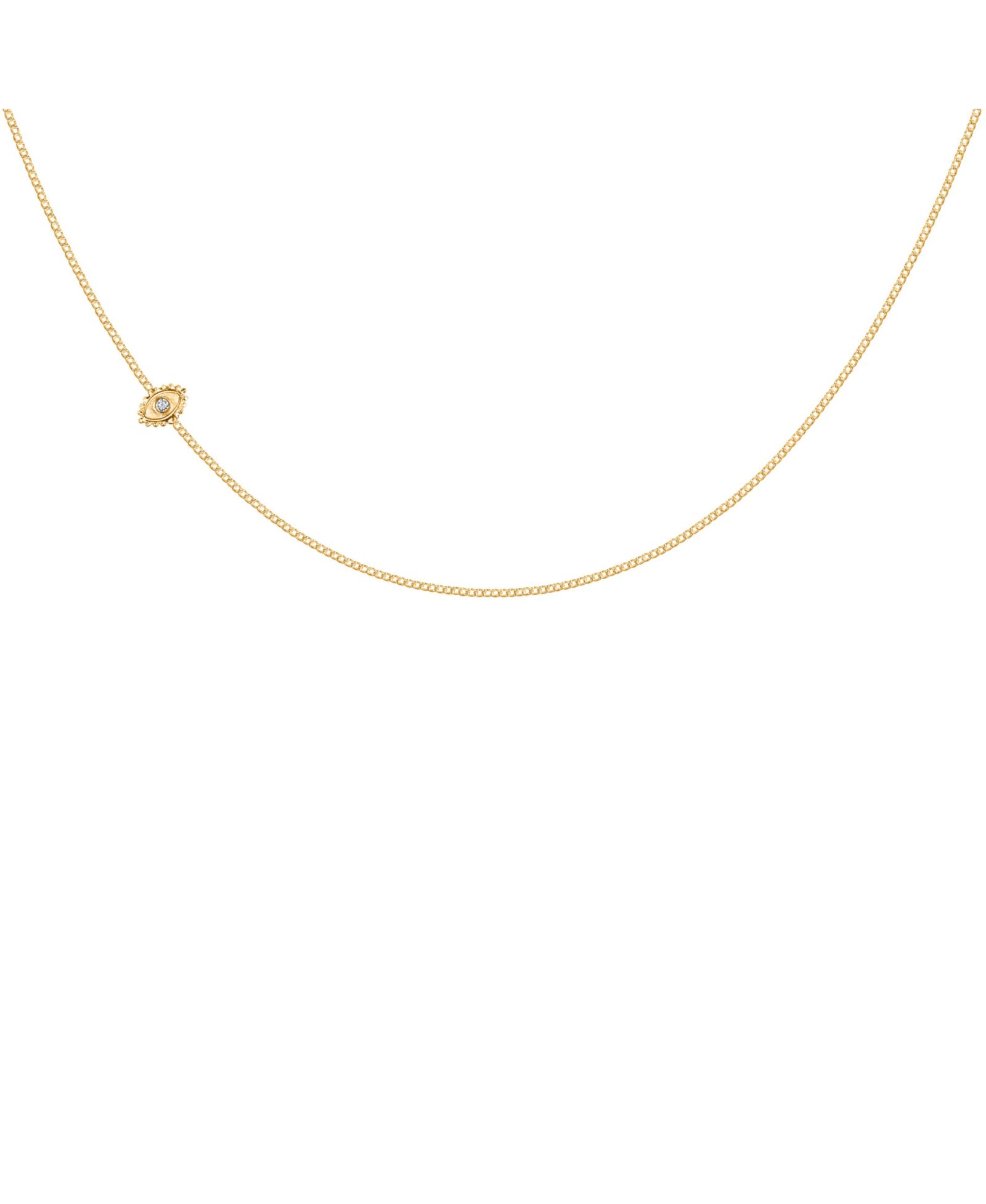 Чокер-ожерелье Karma and Luck Evil Eye Gold Plated