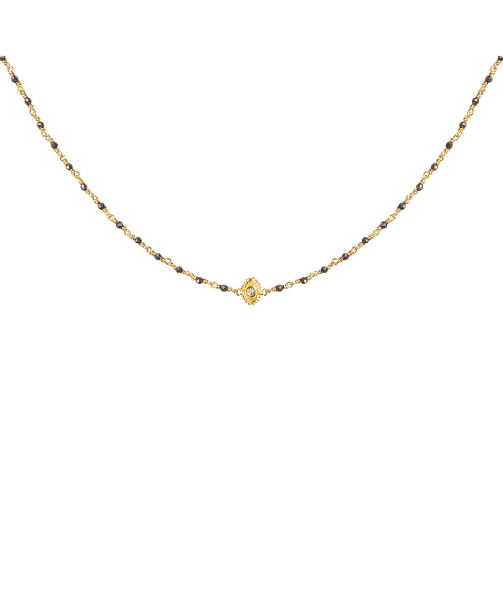 Ожерелье Karma and Luck Boundless Optimism - Pyrite Evil Eye Charm
