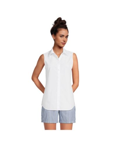 Женская рубашка Lands' End No Iron Sleeveless